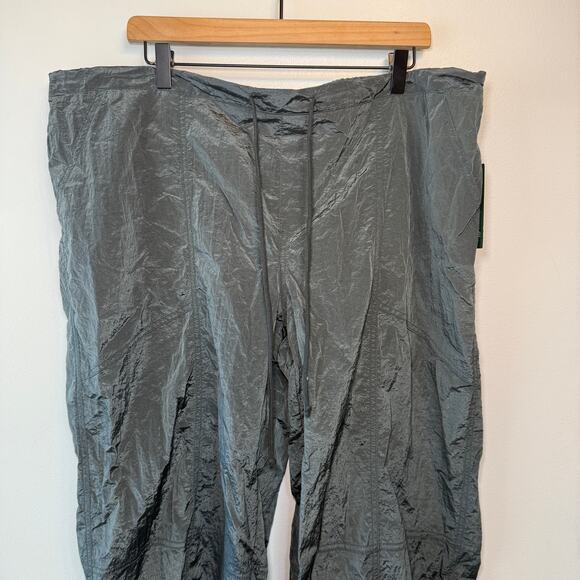 Wild Fable Women's Drawstring Parachute Pants Dark Green Size X-Large - Picture 2 of 10